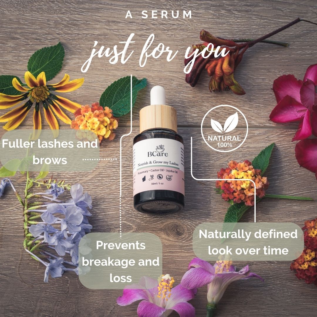 BCare Lash & Brow Serum with Bamboo Mascara 5ml - Refillable